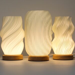 Lampă New Wave – USB – 3 trepte – Nor Răsucit