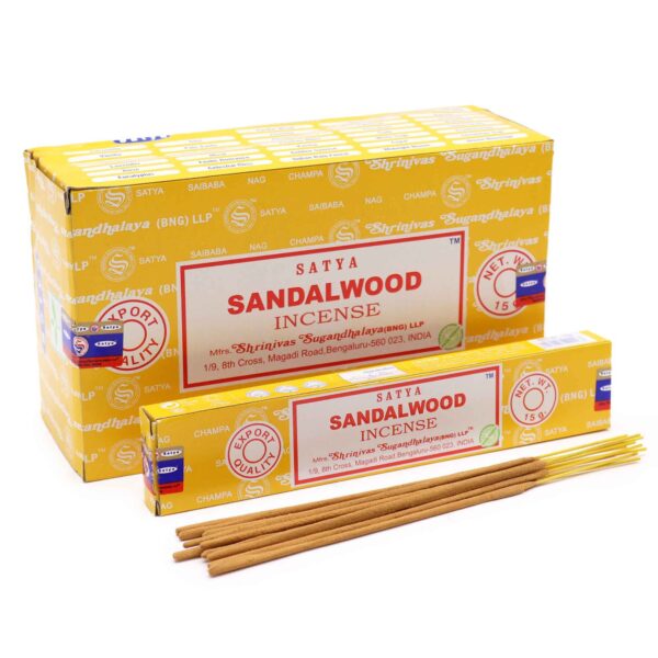 Satya Bețișoare Parfumate 15g - Lemn de Santal