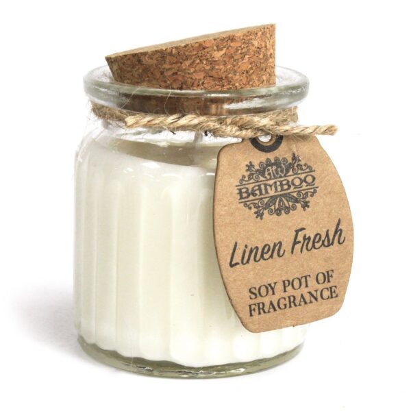 Lumânare parfumată de soia - Lenjerie Proaspătă 20 h