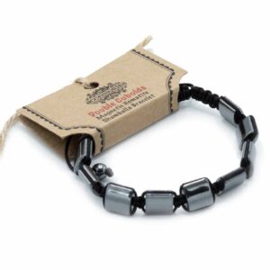 Brățări Shamballa din Hematit Magnetic - Cuburi Duble