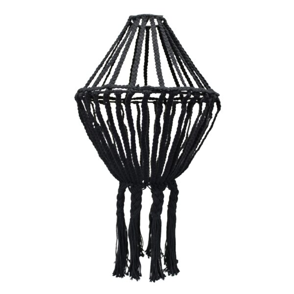 bG9jYWw6Ly9tZWRpYS85Sy9DRC82MFIzMEMxRzZSU0tDRDlLL2UwNGQyYTcyLmpwZWc Abajur Mare din Macrame - Negru