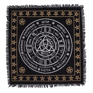 Pânză de Altar cu Franjuri Esoterică - Viață Moarte Renaștere
