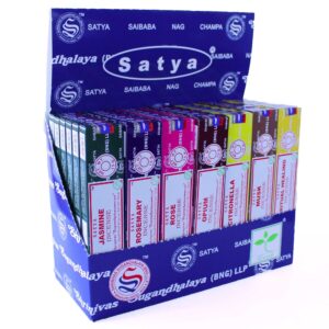 Bețișoare Asortate Satya în Cutie de Prezentare