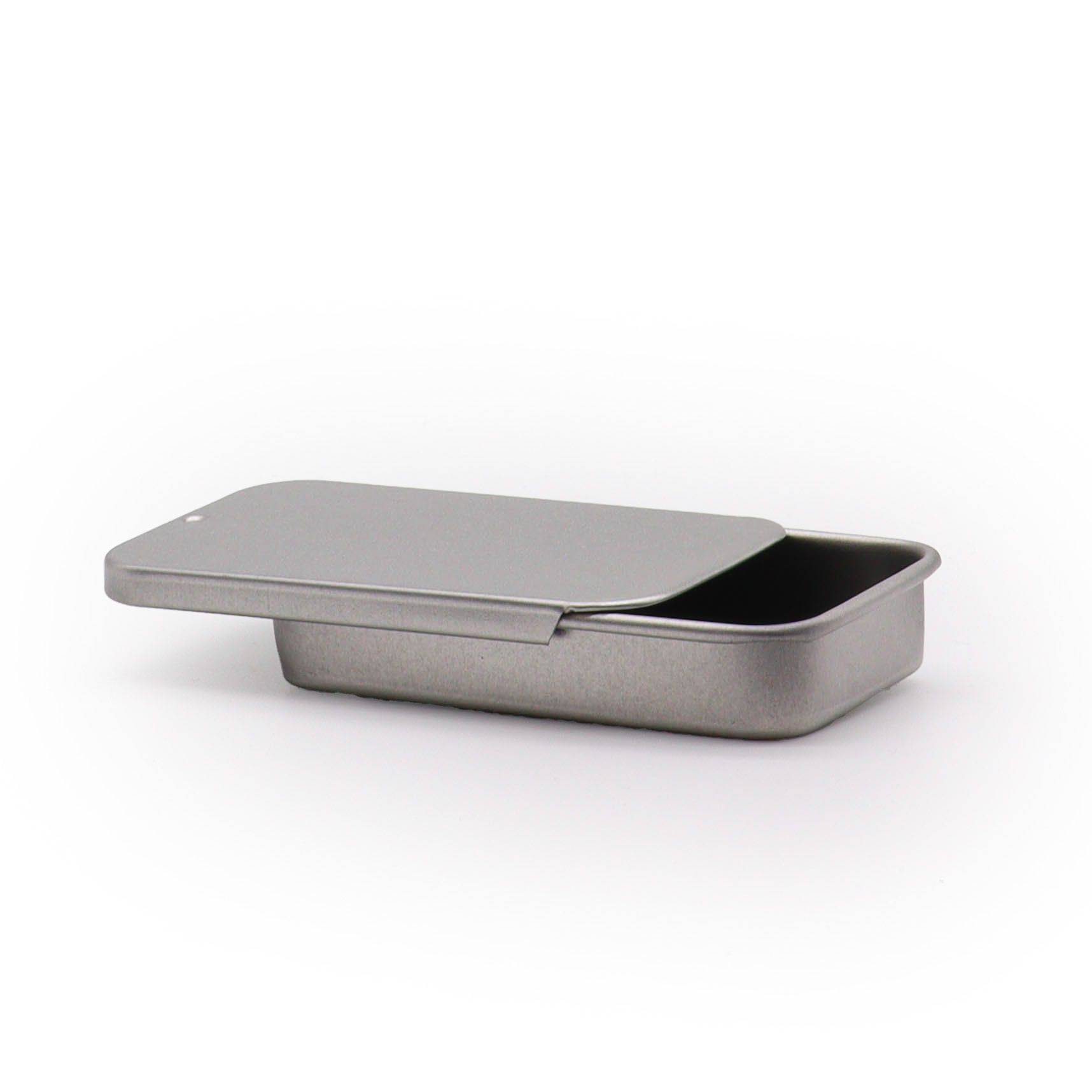 Cutie din tablă aluminiu cu capac culisant – 20 g (7x4,2x1,5 cm)