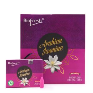 Conuri de Tămâie Biofresh cu Efect de Fum Curgător (40 cones) - Iasomie Arabă
