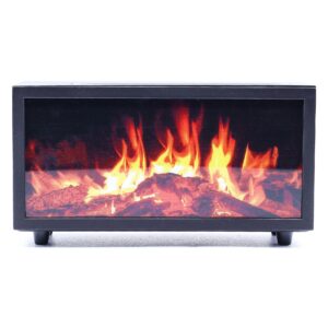 Difuzor electric cu efect de flacără și sunete de păsări, cu schimbare de culoare, USB