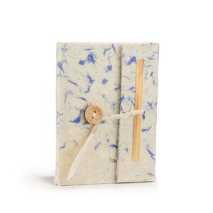 Jurnal Lokta Bumbac Albastru – Mini (12x8 cm), 40 file