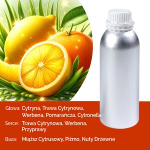 Ulei parfumat pur 500ml Strălucire de Citrice