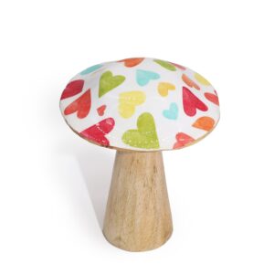 Ciupercă Mică - 10cm - Inimi Pastelate