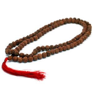 Brățară 108 Rudraksha Mala - Maro