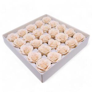 Trandafir Vintage Mare (cu 7 straturi) - Victorian Ivory