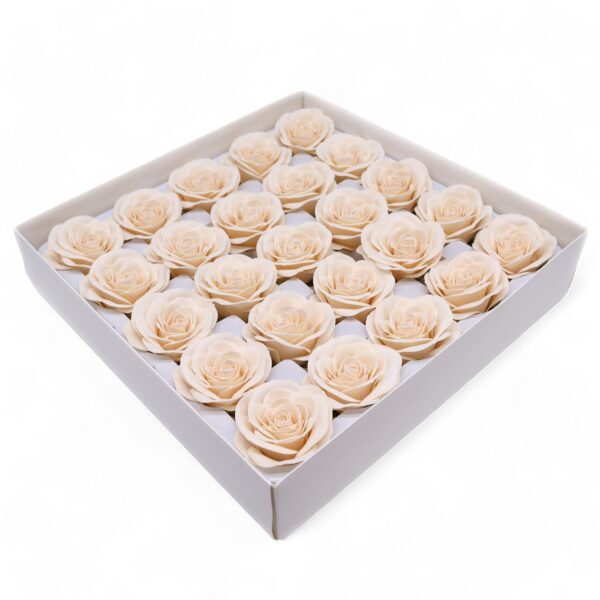 Trandafir Vintage Mare (cu 7 straturi) - Victorian Ivory