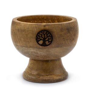 Suport Mare pentru Conuri de Tămâie - Bol Ritualic 11x9 cm - Arborele Vieții