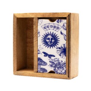 Cutie Pentru Tarot cu Două Compartimente Și Suport Pentru Cărți