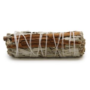 Mănunchi de Încălzire Ambalat  - Salvie Albă și Scorțișoară 10cm