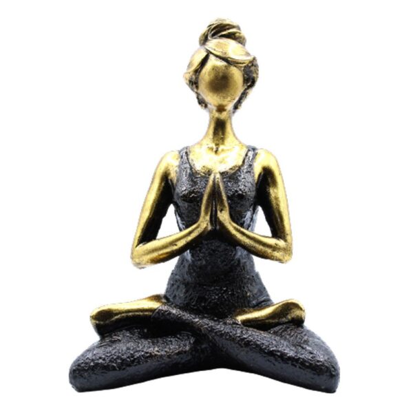 bG9jYWw6Ly9tZWRpYS85UC82RC82MFIzMEMxRzZNV0s2RDlQLzQ5YzAyMjg0LmpwZWc Statuie Yoga Lady - Bronz - Negru 24cm