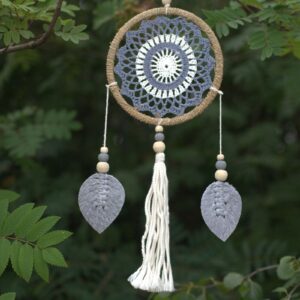 Dream Catcher (Prinzător de Vise) - Mediu - Gri - Elemente
