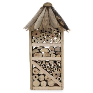 Căsuță Înaltă din Lemn pentru Albine și Insecte