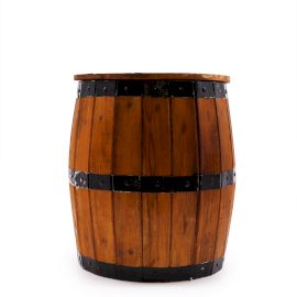 Butoi de Bere - Masă și Suport pentru Umbrelă de Soare 38x32 cm - Natural