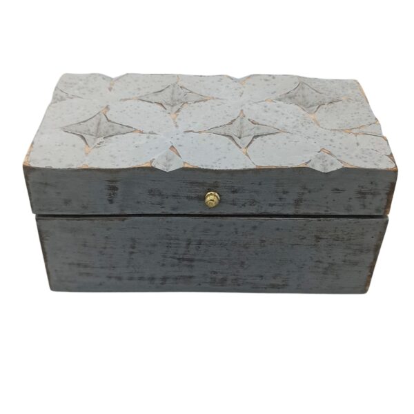 bG9jYWw6Ly9tZWRpYS85UC8yRC82MFIzMEMxRzZXUksyRDlQLzJlZTQ3YTg5LmpwZWc Vintage Deco - Cutie Multifuncțională - 22x12x10cm - Steaua Gri