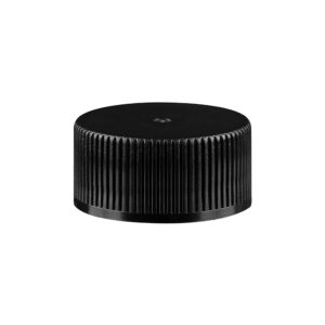 Capac pentru Sticlă de Medicamente din Sticlă, Plastic Negru, 28 mm