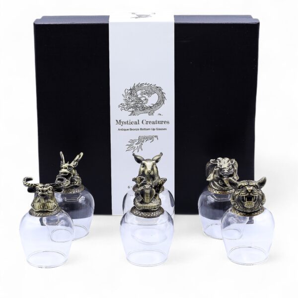 Set Cadou cu 6 Pahare Bottom Up (100 ml) – Creaturi Mistice
