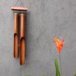 Cariloni de Bambus - Natural - 4 Tuburi Mari-