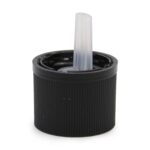 Capac negru cu picurător transparent și protecție pentru copii