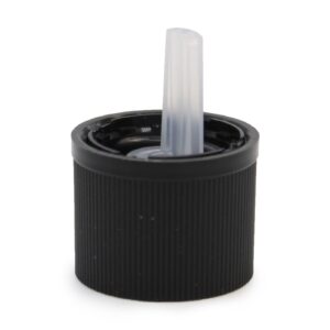 Capac negru cu picurător transparent și protecție pentru copii