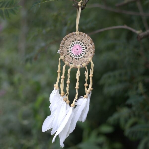 Dream Catcher (Prinzător de Vise) - Roz 9cm (diferite tipuri)