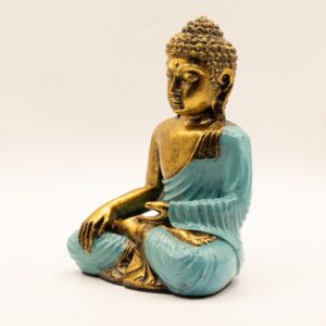 Buddha Mare - Albastru - Auriu