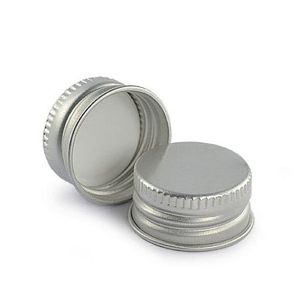 Capac pentru Sticlă de Medicamente din sticlă, Aluminiu Argintiu, 28 mm