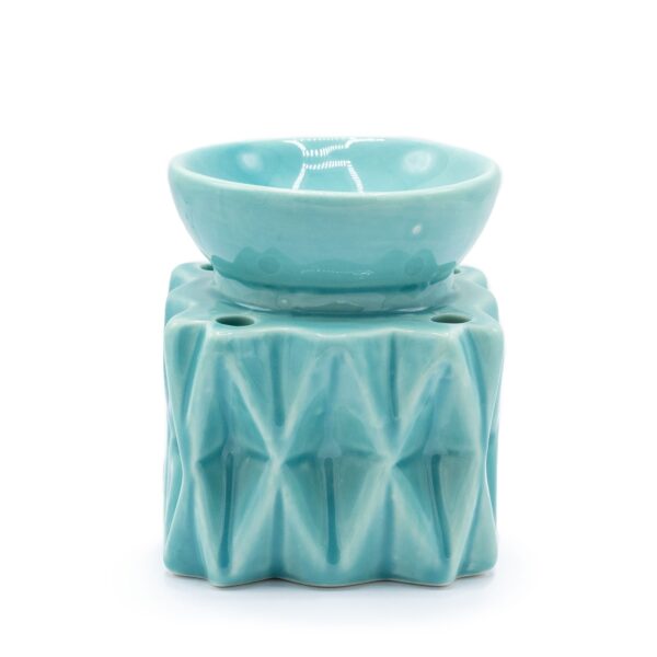 Lampă de aromaterapie motiv geometric albastru