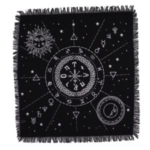 Set de 2 buc. Pânză de Altar cu Franjuri Esoterică - Viață Moarte Renaștere