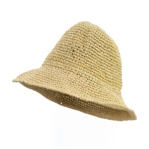 Pălărie de Soare din Paie Nomad Sari – Bej Natural