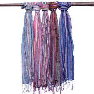 Eșarfe Indiene Boho - 22x72cm - Nuanțe Violete