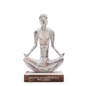 Yoga Lady - Alb Spălat - Poziția Ușoară