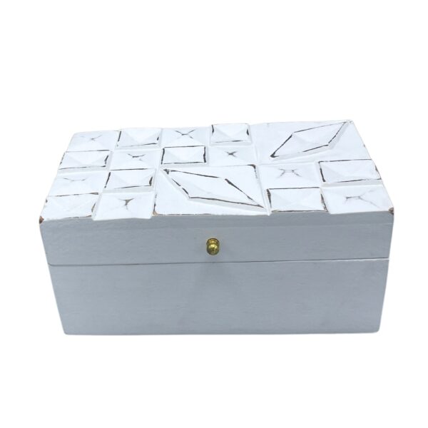 Vintage Deco - Cutie Multifuncțională - 22x12x10cm - Diamante Albe
