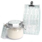 Lumânare din Ceară de Soia în Borcan Kilner cu Cutie Cadou 400 g - Dolly Blue