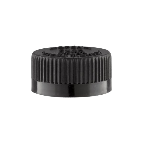 Capac Negru pentru Sticlă Medicinală cu Sigiliu de Siguranță 28mm Capac Negru pentru Sticlă Medicinală cu Sigiliu de Siguranță 28mm