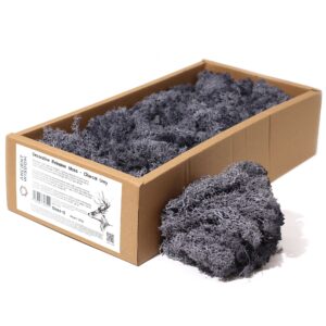 Mușchi de Ren Decorativ de Calitate - Gri Închis - Cutie 635g