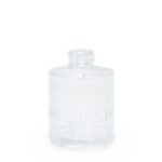 Sticlă tip vază cu textură striată chihlimbar pentru difuzor parfum de cameră