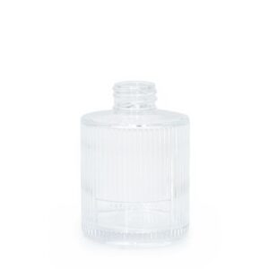 Sticlă tip vază cu textură striată chihlimbar pentru difuzor parfum de cameră