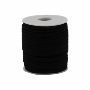 Rolă de Șnur de Bumbac - 2,5 mm x 45 m - Negru A001