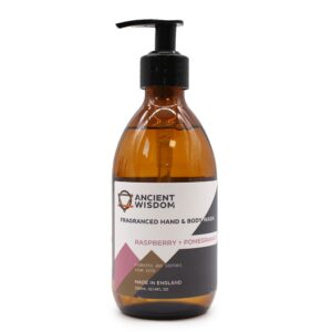 Gel Parfumat pentru Mâini și Corp - Zmeură și Rodie 300ml