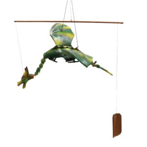 Balaur Zburător Verde Suspendat 37cm