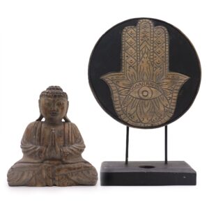 Set Buddha Feng Shui - Hamsa - Gri