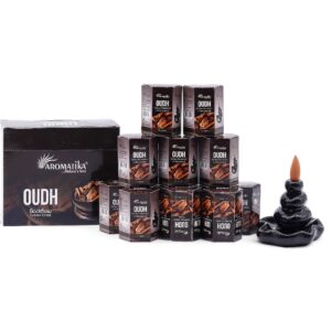 Pachet de 10 bucăți de Tămâie Masala Fum Curgător - Oudh