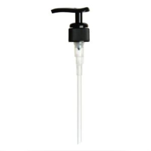 Pompă pentru Sticlă de Medicamente din Sticlă, Plastic Negru, 28 mm