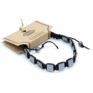 Brățări Shamballa din Hematit Magnetic - Cuburi Plate
